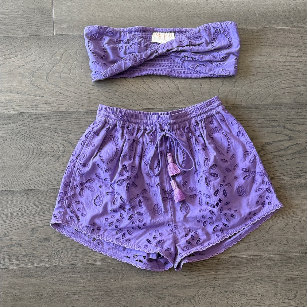 Rococo Sand Purple Women Shorts size small